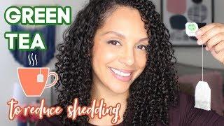 Green Tea to DRAMATICALLY Reduce Hair Shedding Benefits + Full Demo