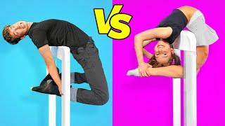 Boys VS Girls Flexibility Challenge Ft. Anna McNulty