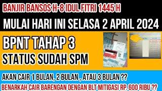 H-8 IDUL FITRI  BPNT TAHAP 3 SUDAH SPM? CAIR 3 BUKAN SEKALIGUS? BARENGAN CAIR DENGAN BLT MITIGASI?