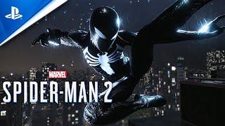 Marvels Spider-Man 2 Black Suit Free Roam Gameplay 4k