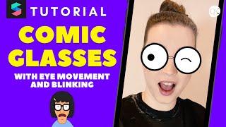 3D Comic Glasses with Eye Movement Spark AR Tutorial