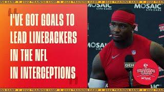 Willie Gay “Ive got goals to lead linebackers in the NFL in interceptions”  Press Conference 83