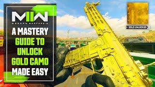 Modern Warfare 2 UNLOCKING GOLD Camo Made Easy... Mastery Camo Guide