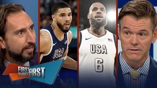 USA beats Serbia LeBron & Curry’s future Should Tatum play in the final?  FIRST THINGS FIRST