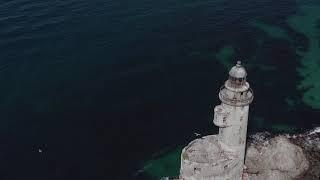 The abandoned Aniva lighthouse on the island of Sakhalin Russia