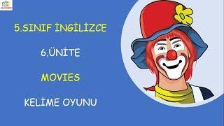 5.SINIF İNGİLİZCE 6.ÜNİTE MOVIES  KELİME OYUNU