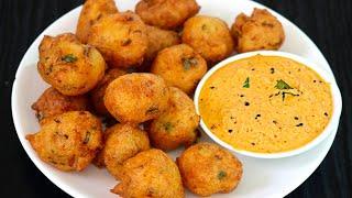 10 நிமிடத்தில் மொறு மொறு ரவை போண்டா  Rava Bonda  evening snacks in tamil  snacks recipes in tamil