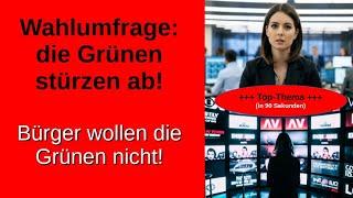 Stimmungstief für Grüne stürzen ab Sonntagsfrage Wahlumfrage  Habeck Ricarda Lang Annalena Baerbock