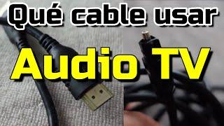 El MEJOR AUDIO desde TV HDMI vs Óptico vs Coaxial Digital HDMI ARC EARC Mejores cables de audio TV