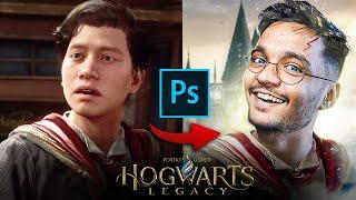 Latest Gaming Thumbnails  Hogwarts Legacy *CRAZY* thumbnail in Photoshop 