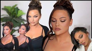 Trying KYLIE JENNERS Makeup Routine For Kravis Wedding