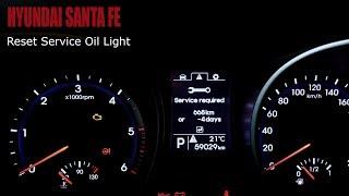 Hyundai Santa Fe - Reset Service Oil Light