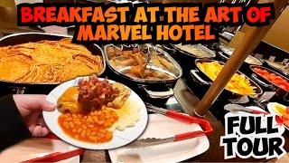 BREAKFAST AT THE ART OF MARVEL HOTEL IN DISNEYLAND PAIRS Full Buffet Tour