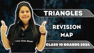 Triangles  Revision Map  Class 10 Boards 2024