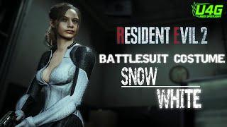 Resident Evil 2 Remake Claire Battlesuit - Snow White MOD with Download link