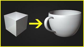 How to Create a Cup in Blender FAST & EASY  - Blender Beginner Tutorial Series