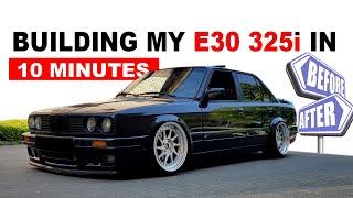 Building an E30 325i mtech2 in 10 Minutes + Transformation