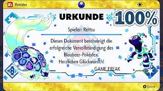 100% BLAUBEER-POKEDEX ALLE BELOHNUNGEN Pokemon Karmesin & Purpur DIE INDIGOBLAUE SCHEIBE DLC 