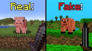 Real Minecraft VS Fake Minecraft