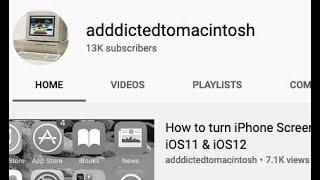 addictedtomacintosh Now has 13000 Subscribers THANK YOU