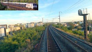  4K  La Grande Ceinture parisienne cab ride Villeneuve-Saint-Georges - Paris-Est 09.2022