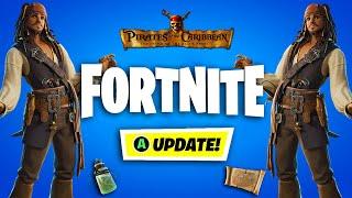*NEW* FORTNITE x PIRATES OF THE CARIBBEAN UPDATE New Battle Pass Mythics & MORE Shorts