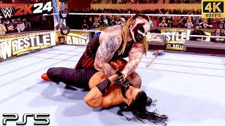 WWE 2K24 - Bray Wyatt The Fiend VS Roman Reigns - Casket Match  4K PS5