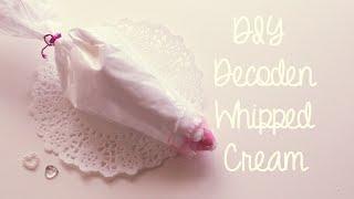 DIY Decoden How-To Make Your Own 3-Ingredient Whipped Cream Tutorial