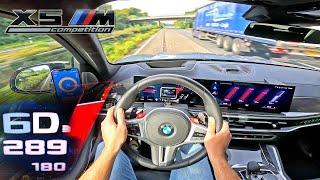 2024 BMW X5M COMPETITION with NEW V8 is FAST - TOP SPEED on AUTOBAHN