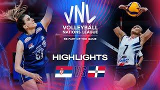  SRB vs.  DOM - Highlights  Week 1  Womens VNL 2024