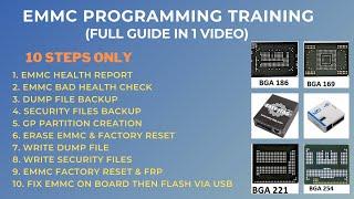 EMMC PROGRAMMING TRAINING I EMMC PROGRAMMING COURSE I EMMC PROGRAMMING FULL GUIDE IN 1 VIDEO