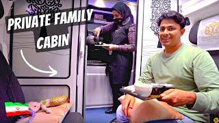 FIRST CLASS SLEEPER TRAIN IN IRAN PRIVATE CABIN FADAK FIVE STAR  S4 EP4. PAKISTAN TO SAUDI ARABIA