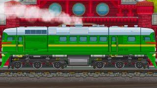 Поезд М62 в Train Simulator 2D #3 Быстрый Советский Локомотив на Машинки Кида