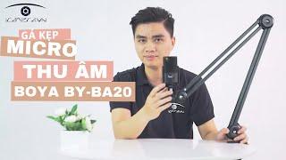 Gá kẹp treo mic gắn bàn Boya BY-BA20 giá rẻ sẵn hàng Hà Nội