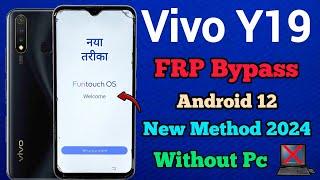 Vivo Y19 1915  FRP Lock Unlock  Android 12  Google Account Remove  Without Pc  2024.