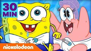 SpongeBob  Najsłodsze momenty z udziałem dzieci przez 30 min  Nickelodeon Polska