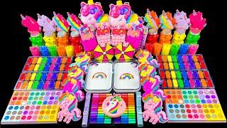 Campurkan Piping bag ke GLOSSYCampurkan Unicorn ke dalam slime yang lucuSlime Memuaskan#136