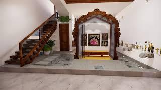 Pooja in a waterbody render S.S. Bungalow chennai.