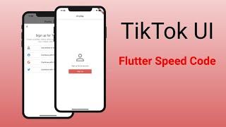 TikTok Sign Up Page - Flutter UI - Speed Code