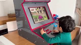 Kollu Atari oyun makinası yapıyoruz. We built arcade cabinet with retropie.