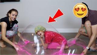 DESAFIO DA BOLHA GIGANTE DE SLIME  MOSTREI MEU PAI NO VIDEO Especial 3 Milhões de inscritos