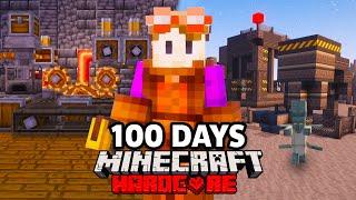 I Survived 100 Days as an ENGINEER in CREATE MOD Minecraft Hardcore