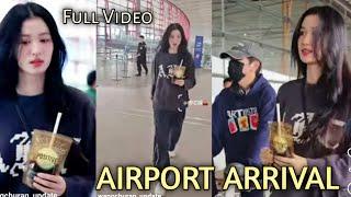 Confirmed Dating Wang Churan And Yang Yang Arrived Airport Heading to Zhejiang