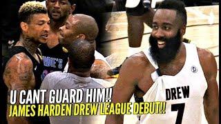 James Harden Drew League Debut Got SUPER HEATED NBA MVP vs Drew League MVP WENT AT IT