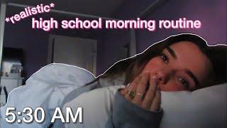 my REAL high school morning routine