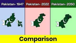 Pakistan 1947 vs pakistan 2022 vs pakistan 2050  Pakistan  Comparison  Data Duck