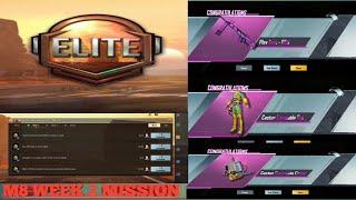 m8 elite pass purchase and week 2 missions for bgmi