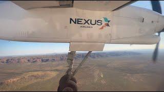 Kununurra East Kimberley Regional Airport Landing - Nexus Airlines DHC Dash 8 Q400