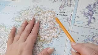 ASMR  Antrim Northern Ireland UK History & Geography  Soft Spoken Map Tracing Google Earth