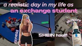 a realistic day in my life as an EXCHANGE STUDENT vlog  american high school  SHEIN haul  us vlog